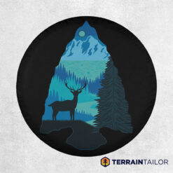 Arrowhead Mountain Deer Silhouette Tire Cover