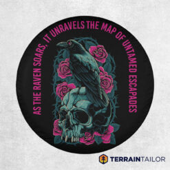 As The Raven Soars Tire Cover