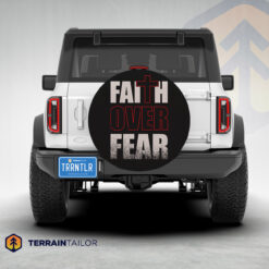 Faith Over Fear Cross Tire Cover