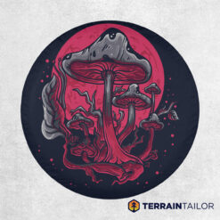 Midnight Mushroom Tire Cover