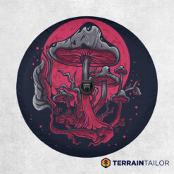 Midnight Mushroom Tire Cover