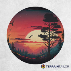 Mountain Sunset Tire Cover