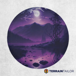 Purple Twilight Landscape Tire Cover
