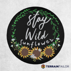 Stay Wild Sunflower Tire Cover