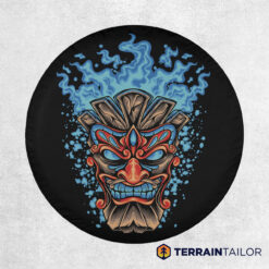 Tiki Head Tire Cover