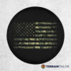 Camo American Flag Spare Tire Cover