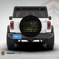 Camo American Flag Spare Tire Cover