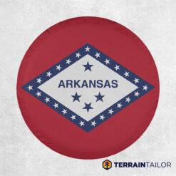 Arkansas State Flag Tire Cover
