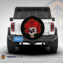 Cartoon Sugar Skull Tire Cover