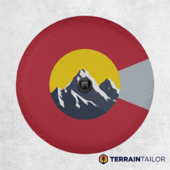 Colorado State Flag Rocky Mountain Spare Tire Cover
