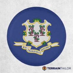 Connecticut State Flag Tire Cover