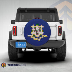 Connecticut State Flag Tire Cover