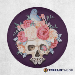 Floral Nest Skull Tire Cover