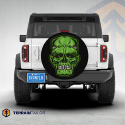 Frankenstein Skull Tire Cover