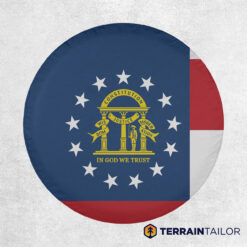 Georgia State Flag Tire Cover