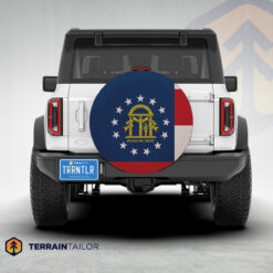 Georgia State Flag Tire Cover