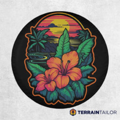 Tropical Serenity Spare Tire Cover