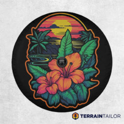 Tropical Serenity Spare Tire Cover