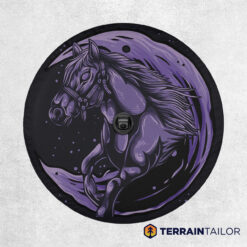 Midnight Horse Tire Cover