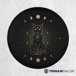 Celestial Black Cat Spare Tire Cover