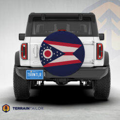 Ohio State Flag Tire Cover