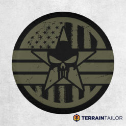 Patriots Guardian Punisher Flag Spare Tire Cover