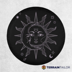 Sun and Moon Tire Cover