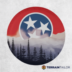 Tennessee State Flag Smoky Mountain Spare Tire Cover
