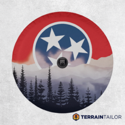 Tennessee State Flag Smoky Mountain Spare Tire Cover