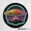 UFO Mountain Abduction Spare Tire Cover