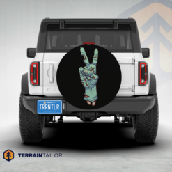 Zombie Peace Sign Spare Tire Cover