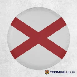Alabama State Flag Spare Tire Cover