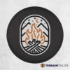 Campfire & Mountains Spare Tire Cover