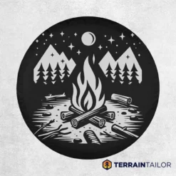 Mountain Campfire Spare Tire Cover