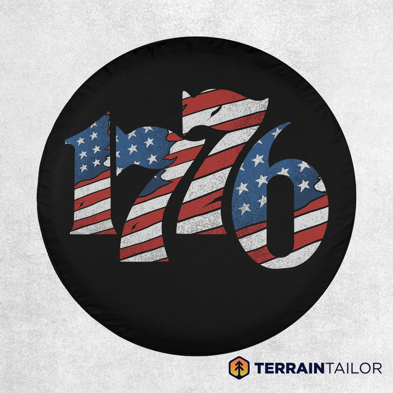 1776 American Flag Spare Tire Cover