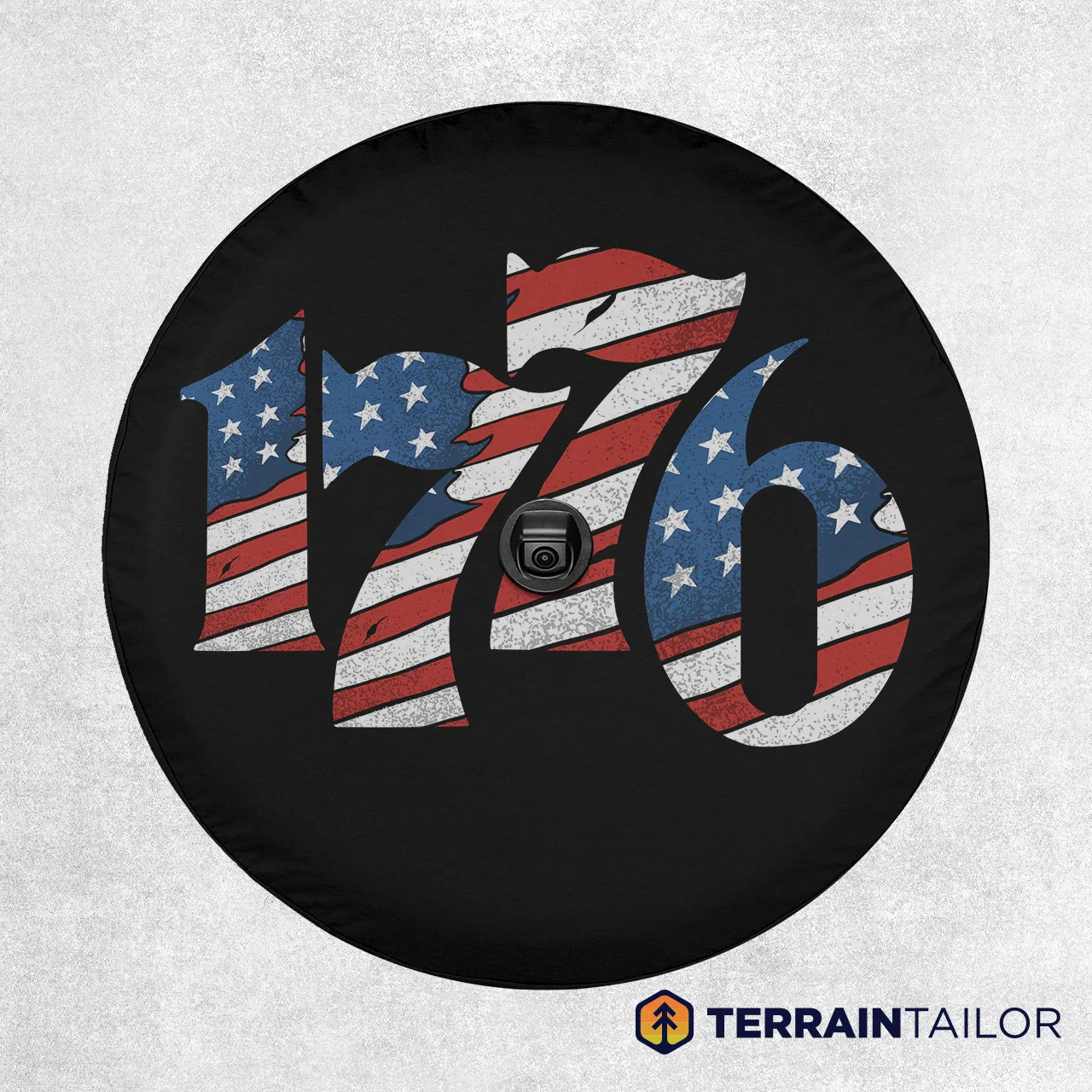 1776 American Flag Spare Tire Cover