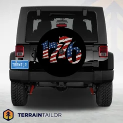 1776 American Flag Spare Tire Cover