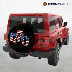 1776 American Flag Spare Tire Cover