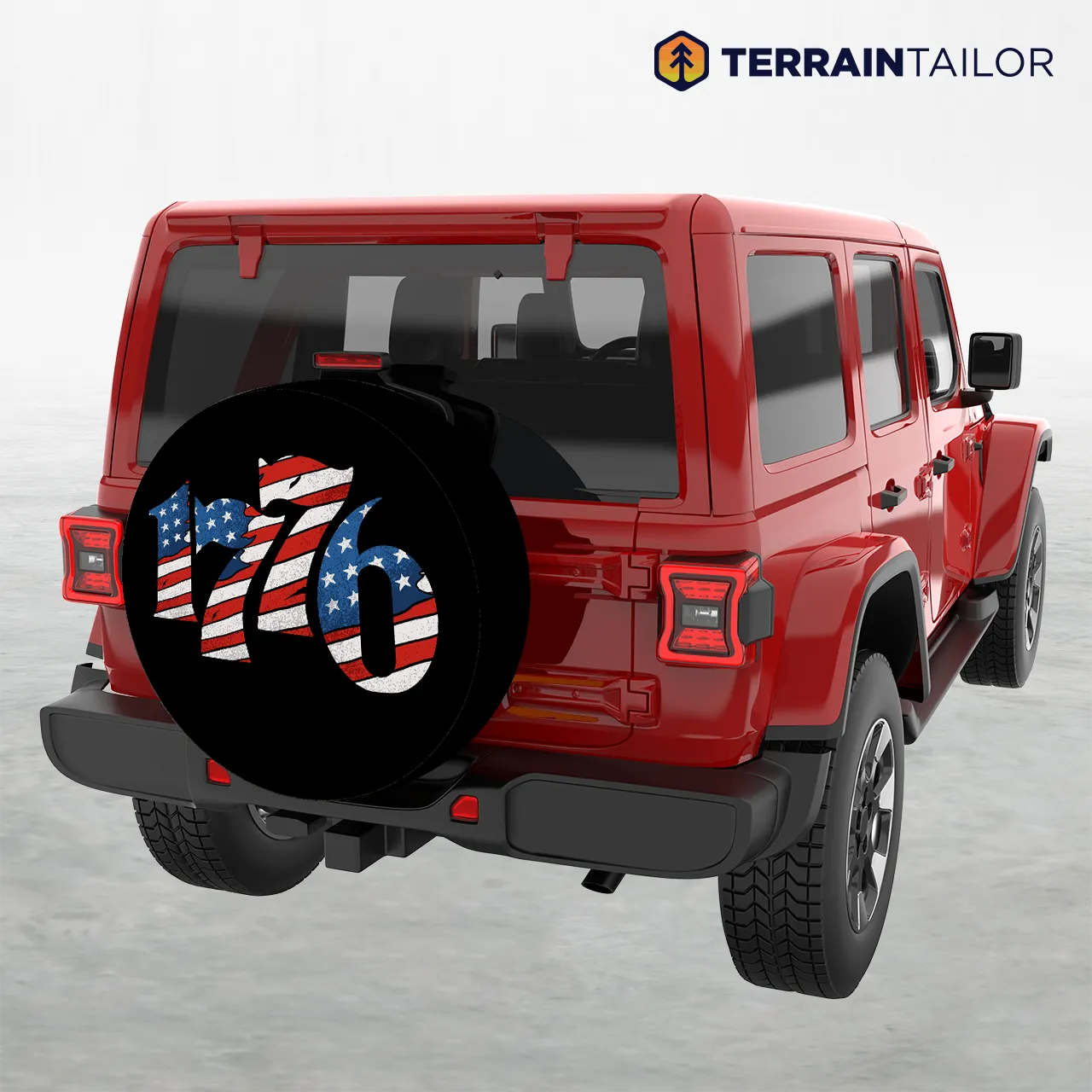 1776 American Flag Spare Tire Cover