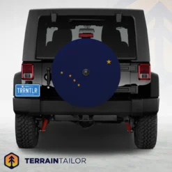 Alaska State Flag Spare Tire Cover