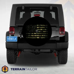 American Flag Camo Spare Tire Cover