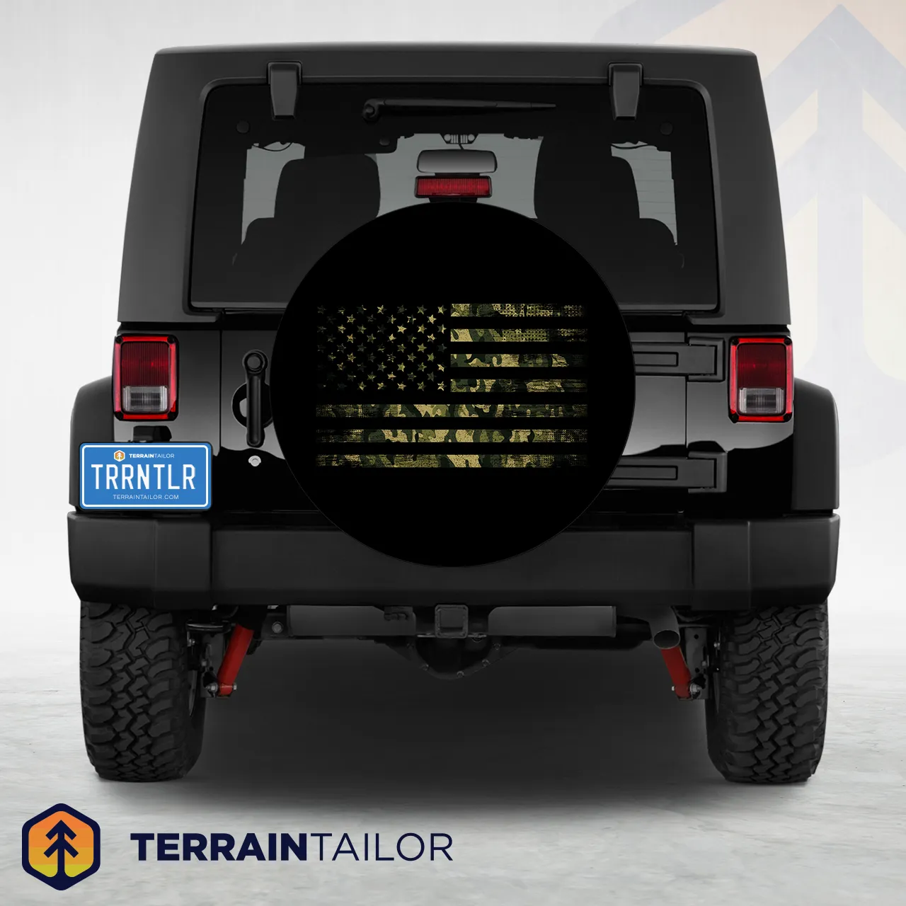 American Flag Camo Spare Tire Cover
