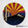 Arizona Flag Landscape Spare Tire Cover