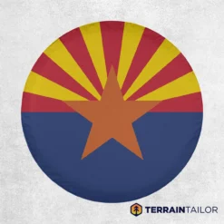Arizona State Flag Spare Tire Cover