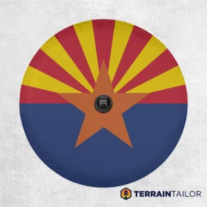 Arizona State Flag Spare Tire Cover