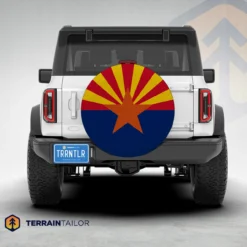 Arizona State Flag Spare Tire Cover