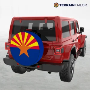Arizona State Flag Spare Tire Cover