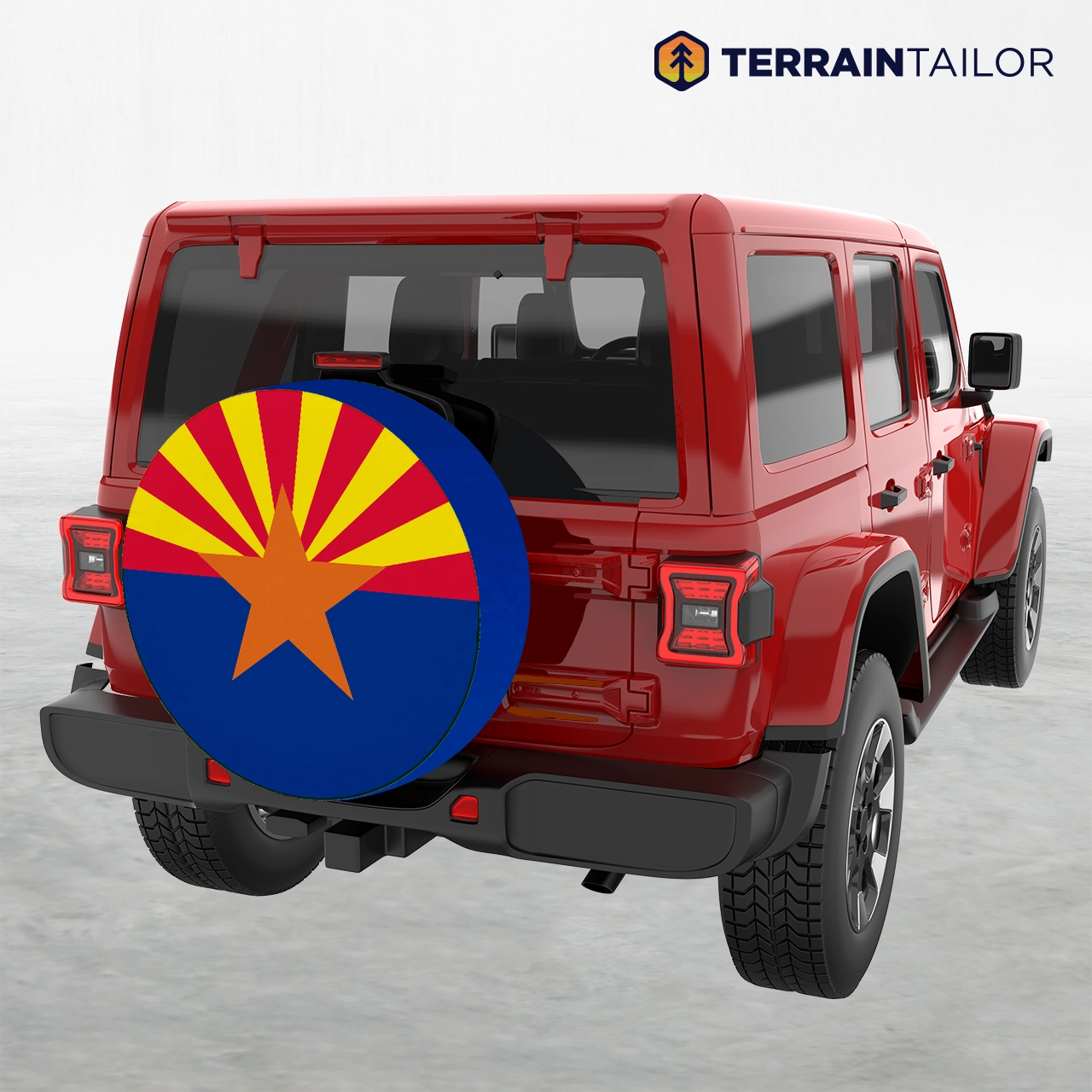 Arizona State Flag Spare Tire Cover