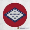 Arkansas State Flag Spare Tire Cover