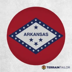 Arkansas State Flag Spare Tire Cover